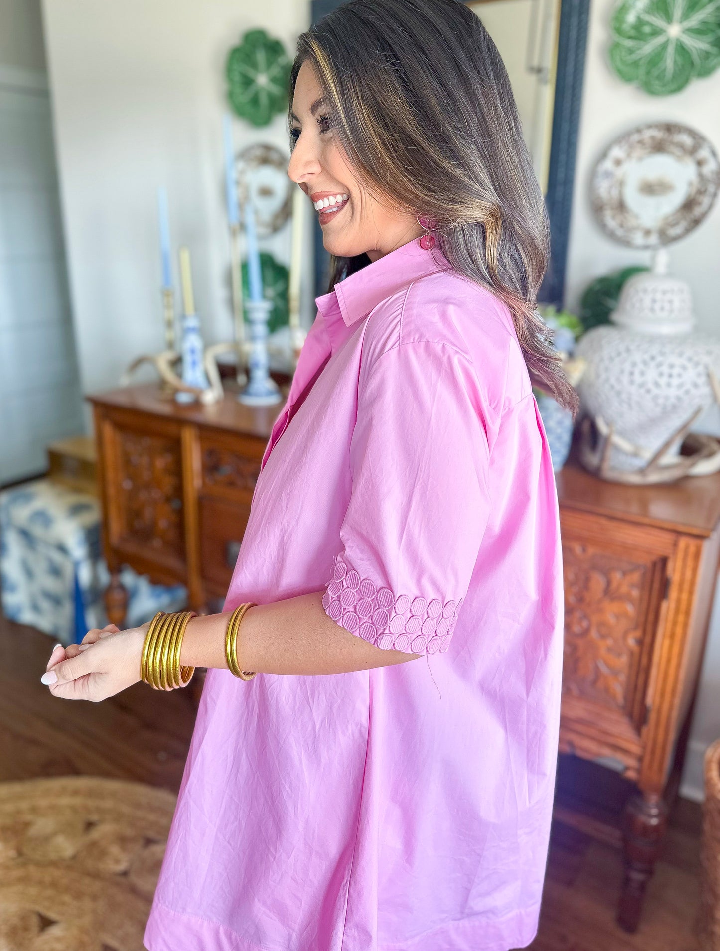 Caryn Lawn | Penny Dress Pink
