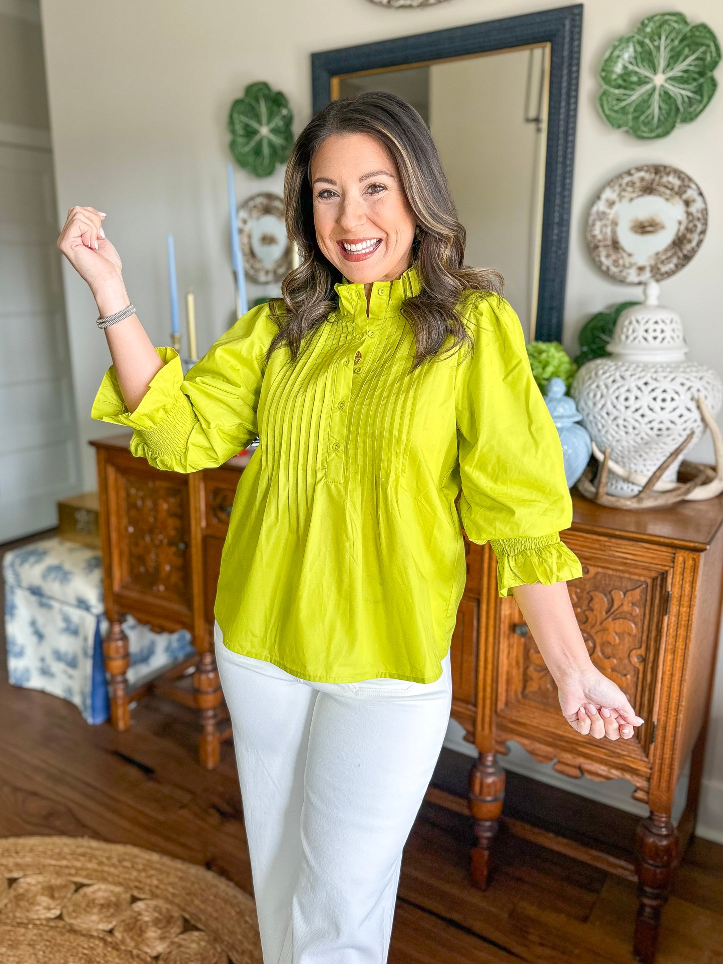 The Chartreuse Charm Top