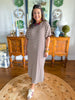 The Easy Days Stripe Dress in Brown