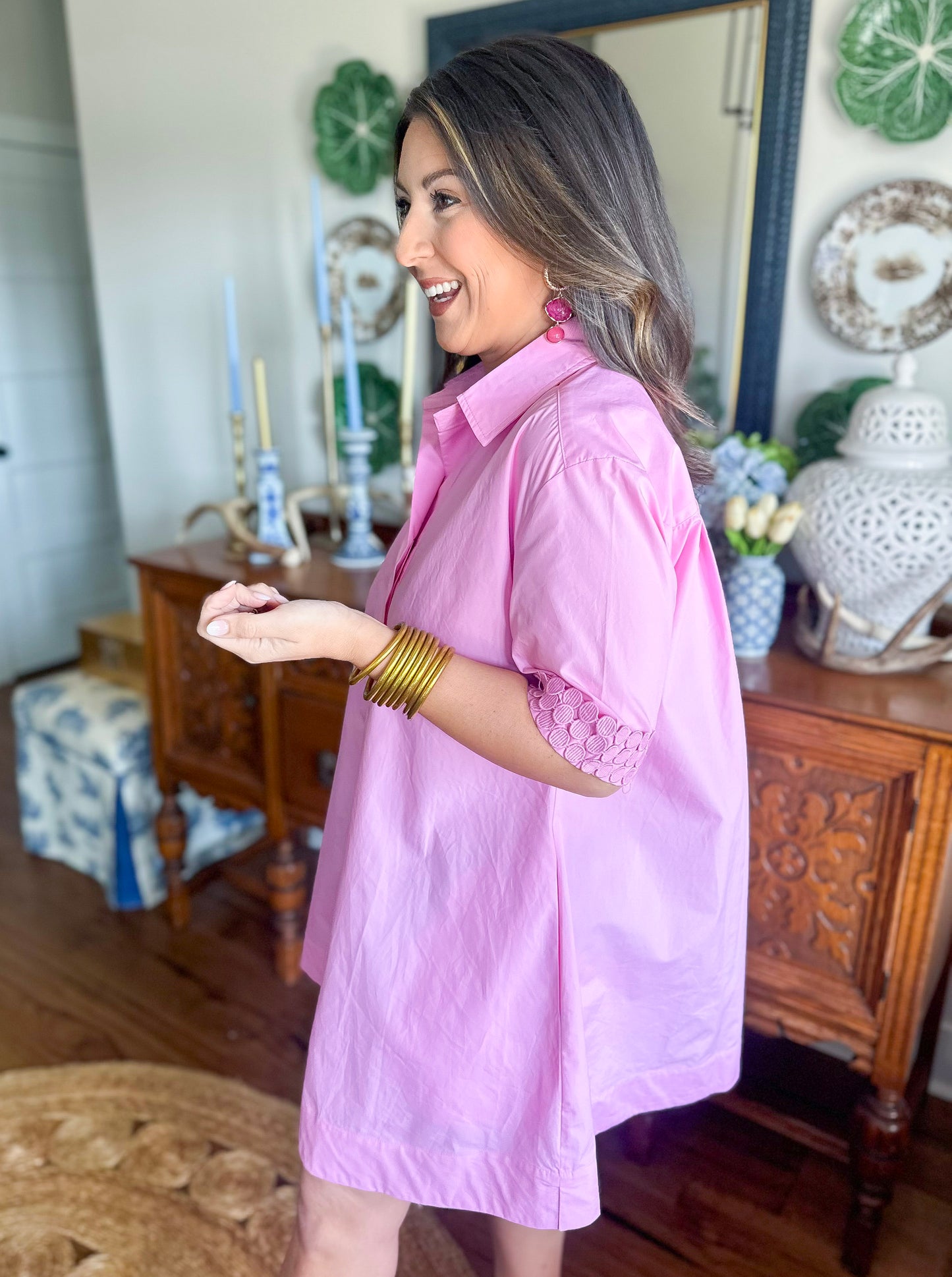 Caryn Lawn | Penny Dress Pink