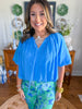 Cloud Nine Bubble Top in Blue