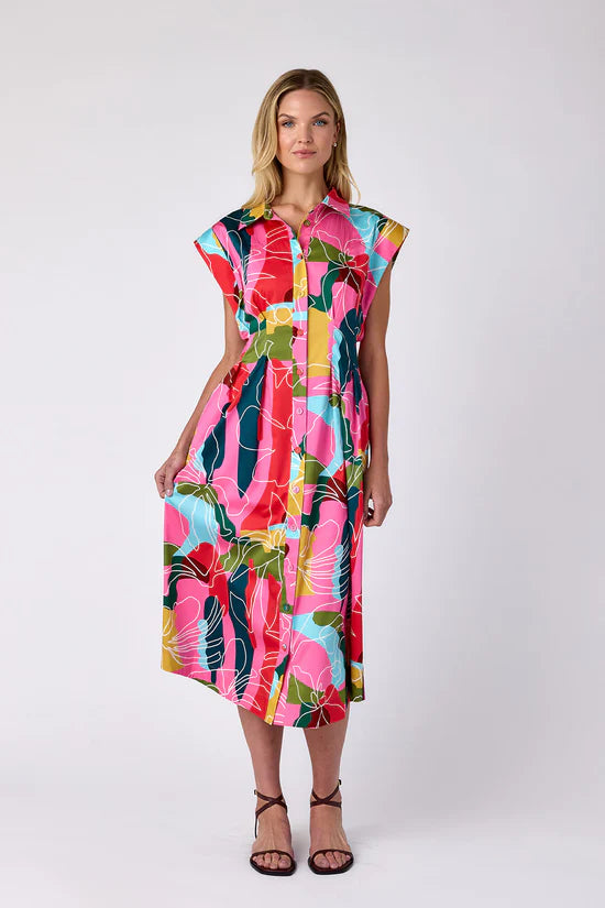 Crosby Quincey Dress in Floral Whimsey