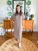 The Easy Days Stripe Dress in Brown