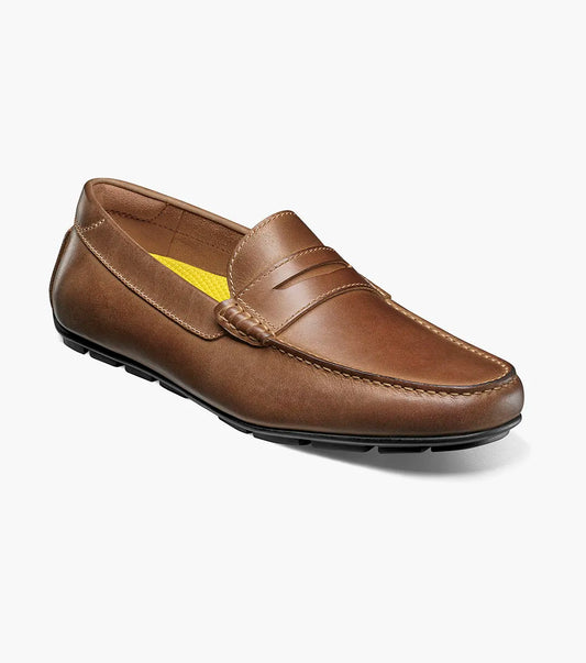 Florsheim | Motor Moc Toe Penny Driver in Brown Chocolate