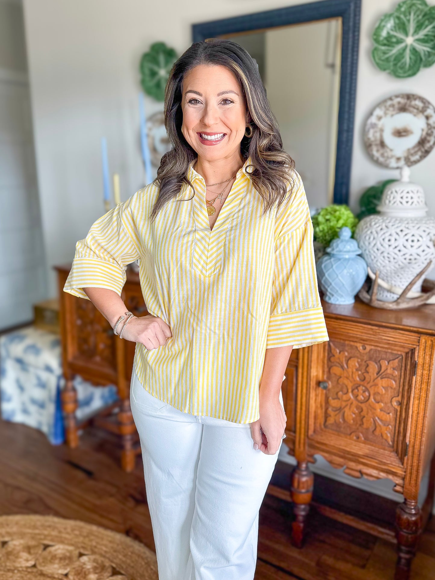 The Lemon Stripe Top