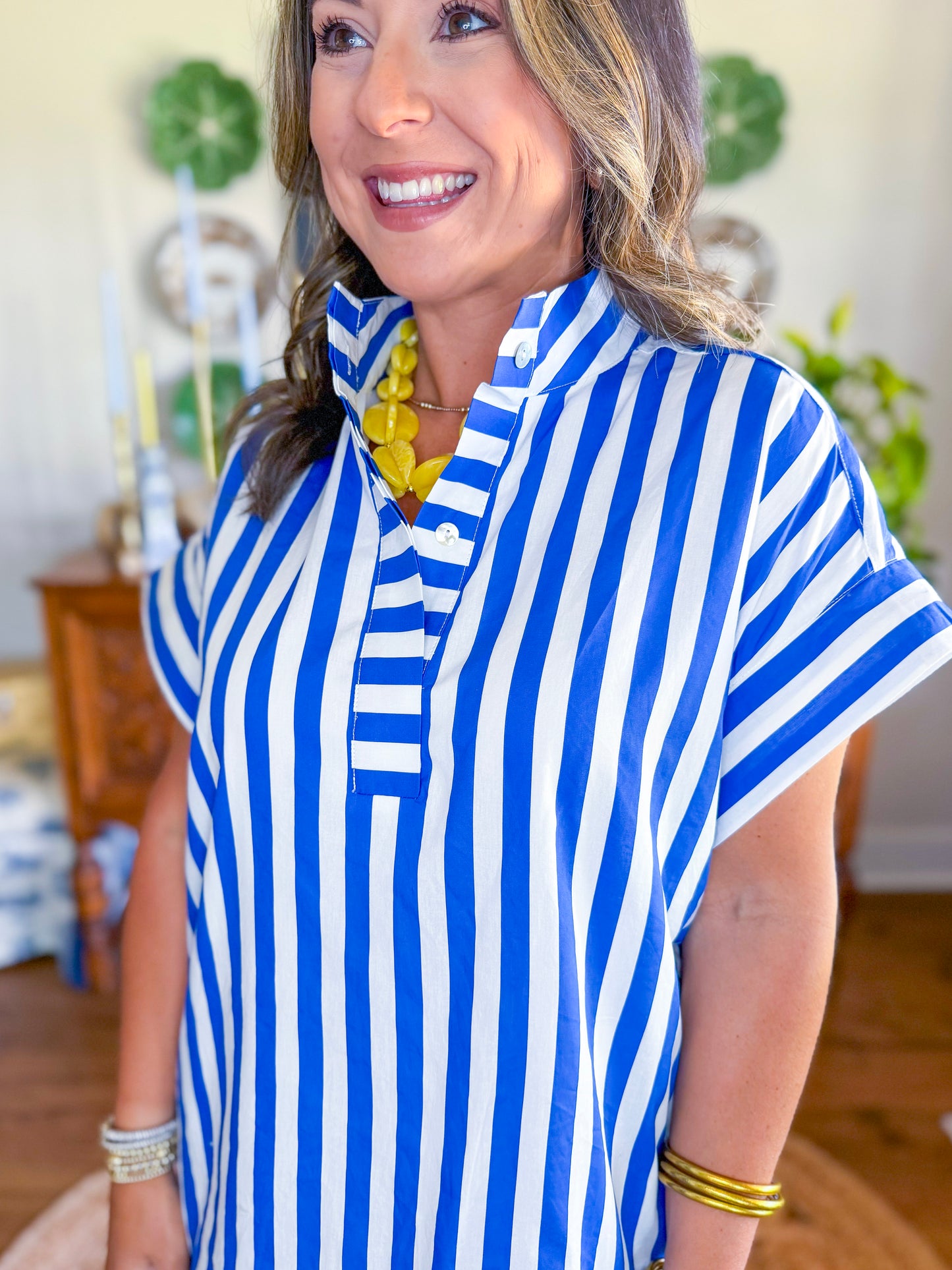 Blue Tide Shift Dress