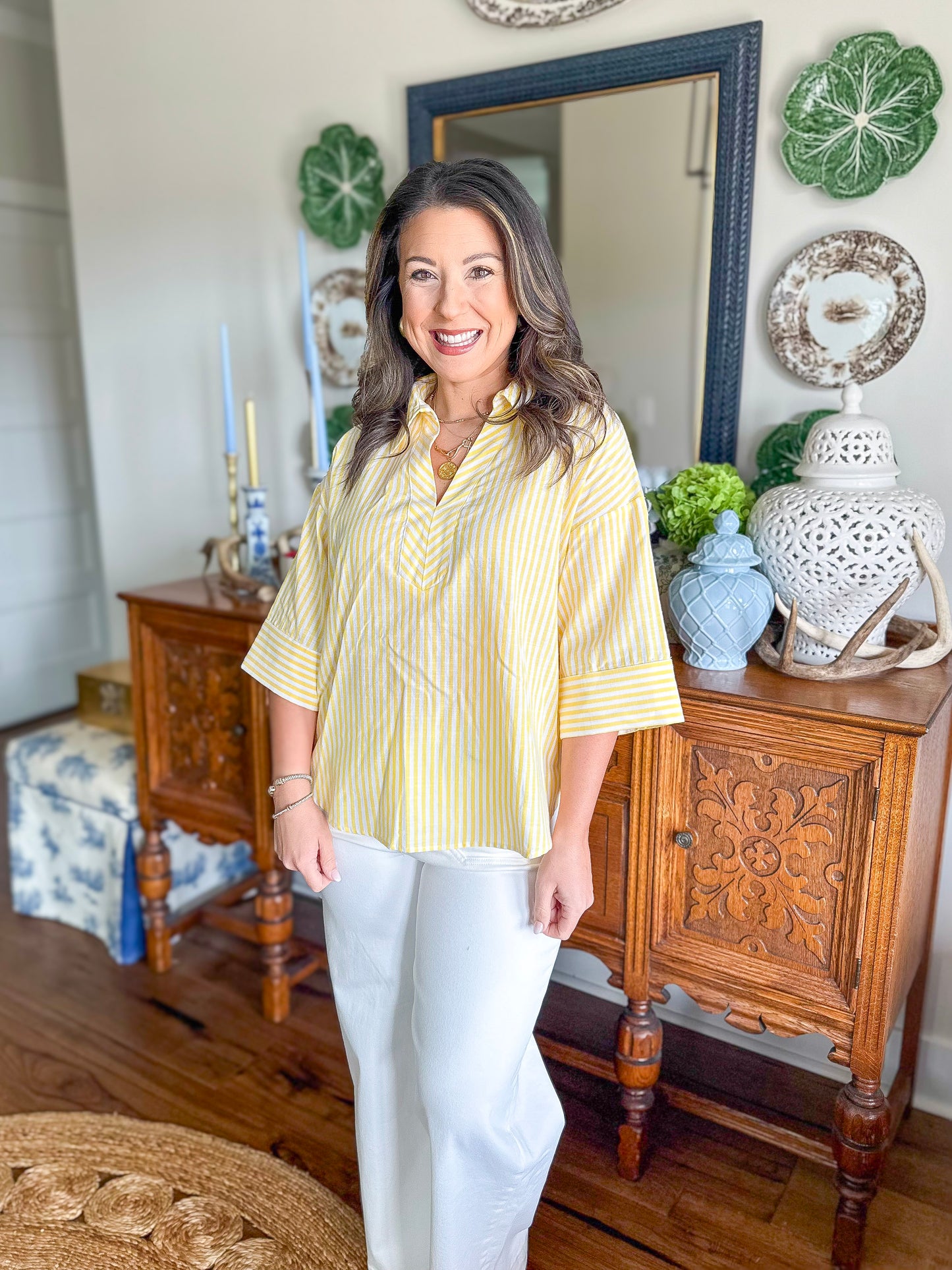 The Lemon Stripe Top