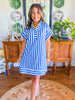 Blue Tide Shift Dress