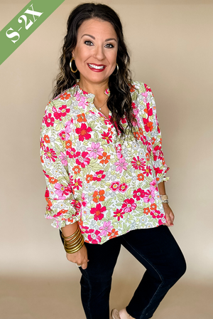 Gianna Hopeful Romantic Top in Sand