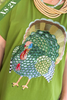 Queen of Sparkles Olive Green Big Turkey Tee