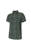 Southern Point Youth Pointer Pattern Performance Polo in Duck Green