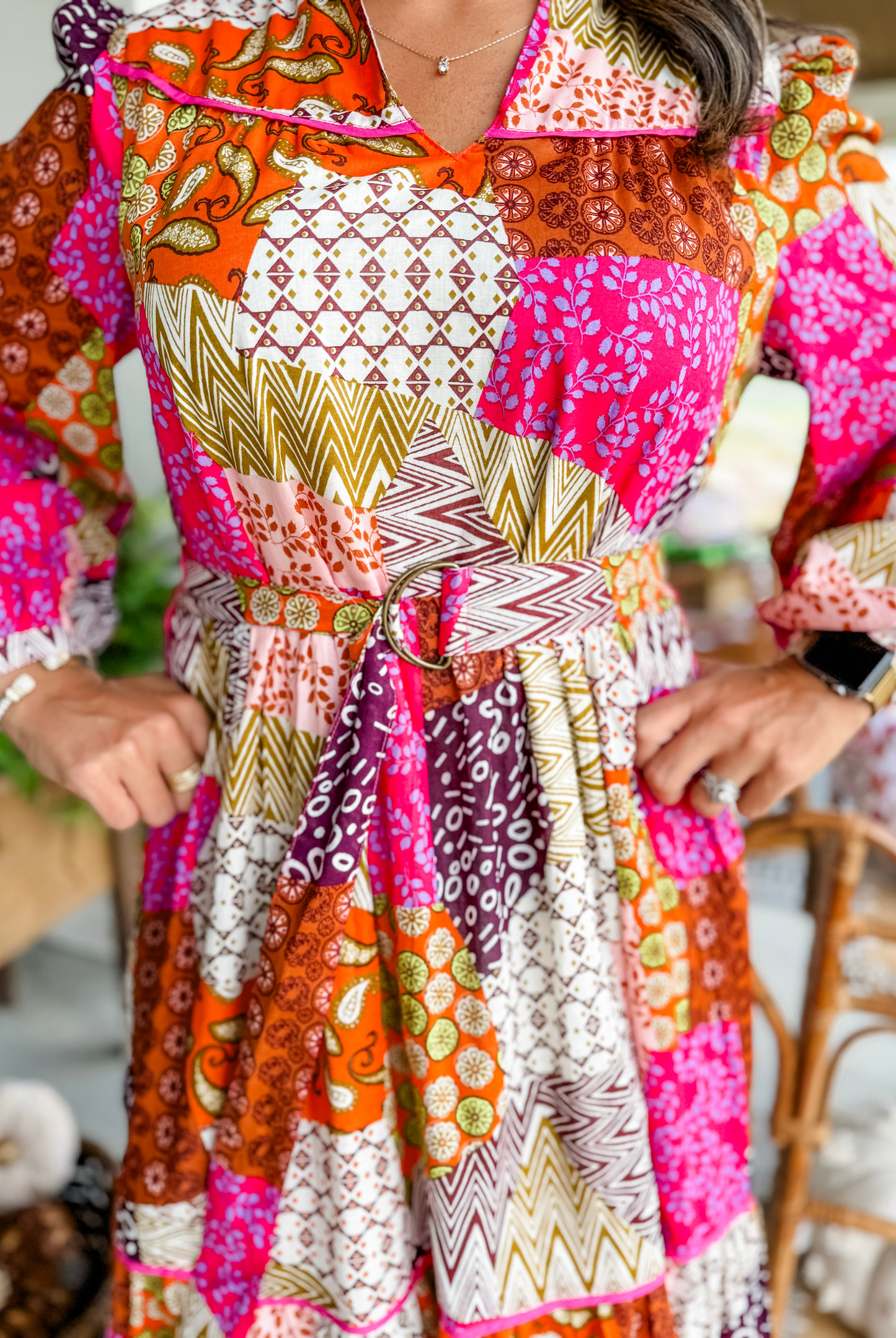 Cue the Colors of Fall Midi Dress