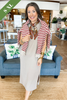 Crisp and Cozy T-shirt Dress in Ash Mocha