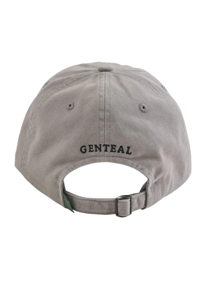 Gen Teal | Gray Cotton Twill Patch Hat