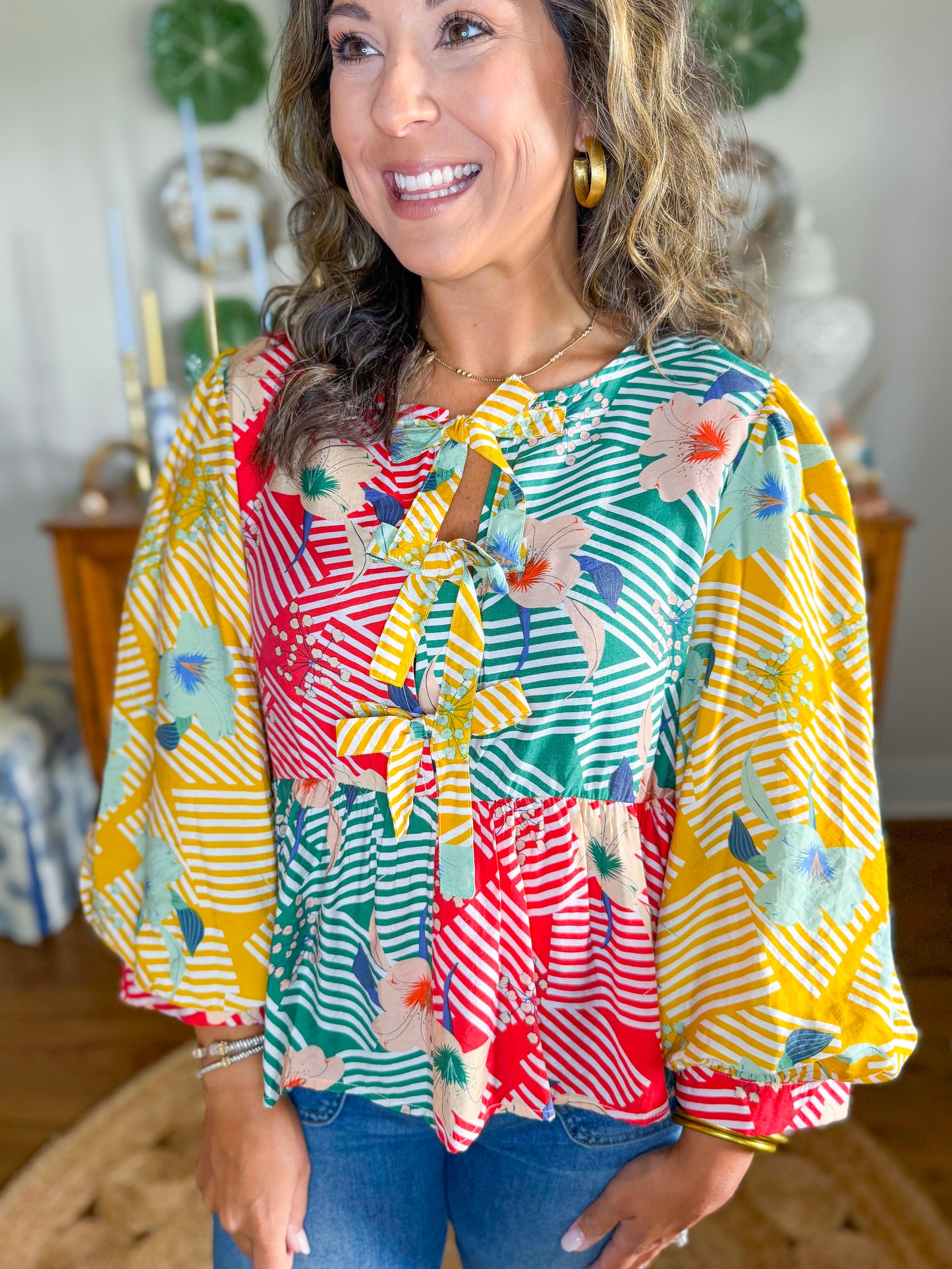 The Marigold Peplum Top
