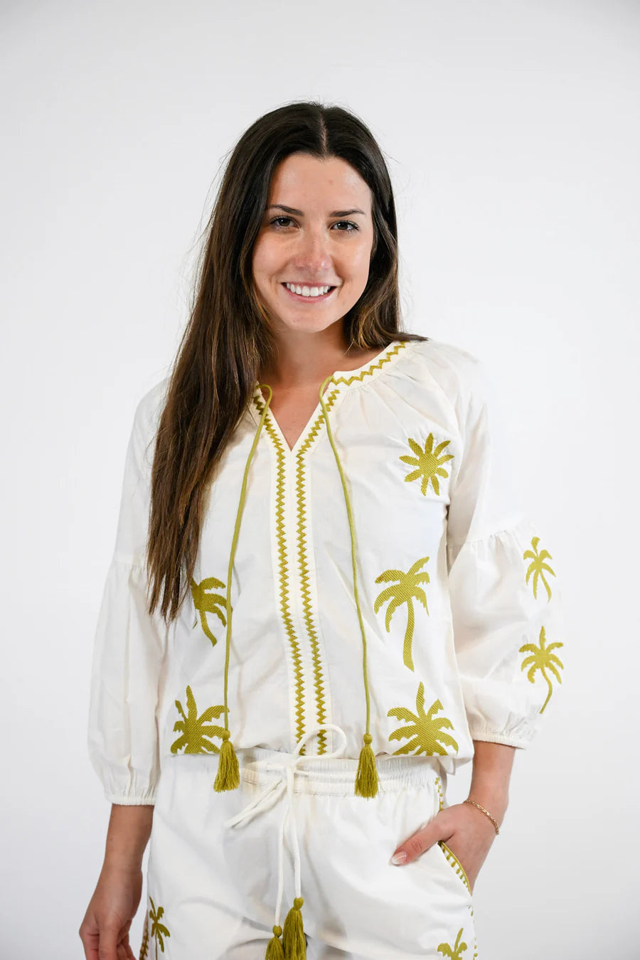 Victoria Dunn Fae Top in Moss
