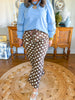 Prep Rally Dot Pants in Brown