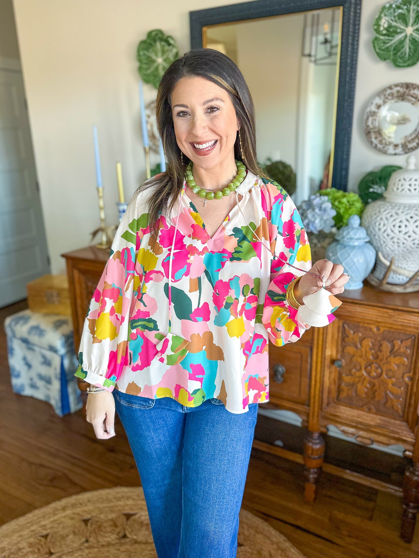 Crosby | Marin Top in Botanic Blush