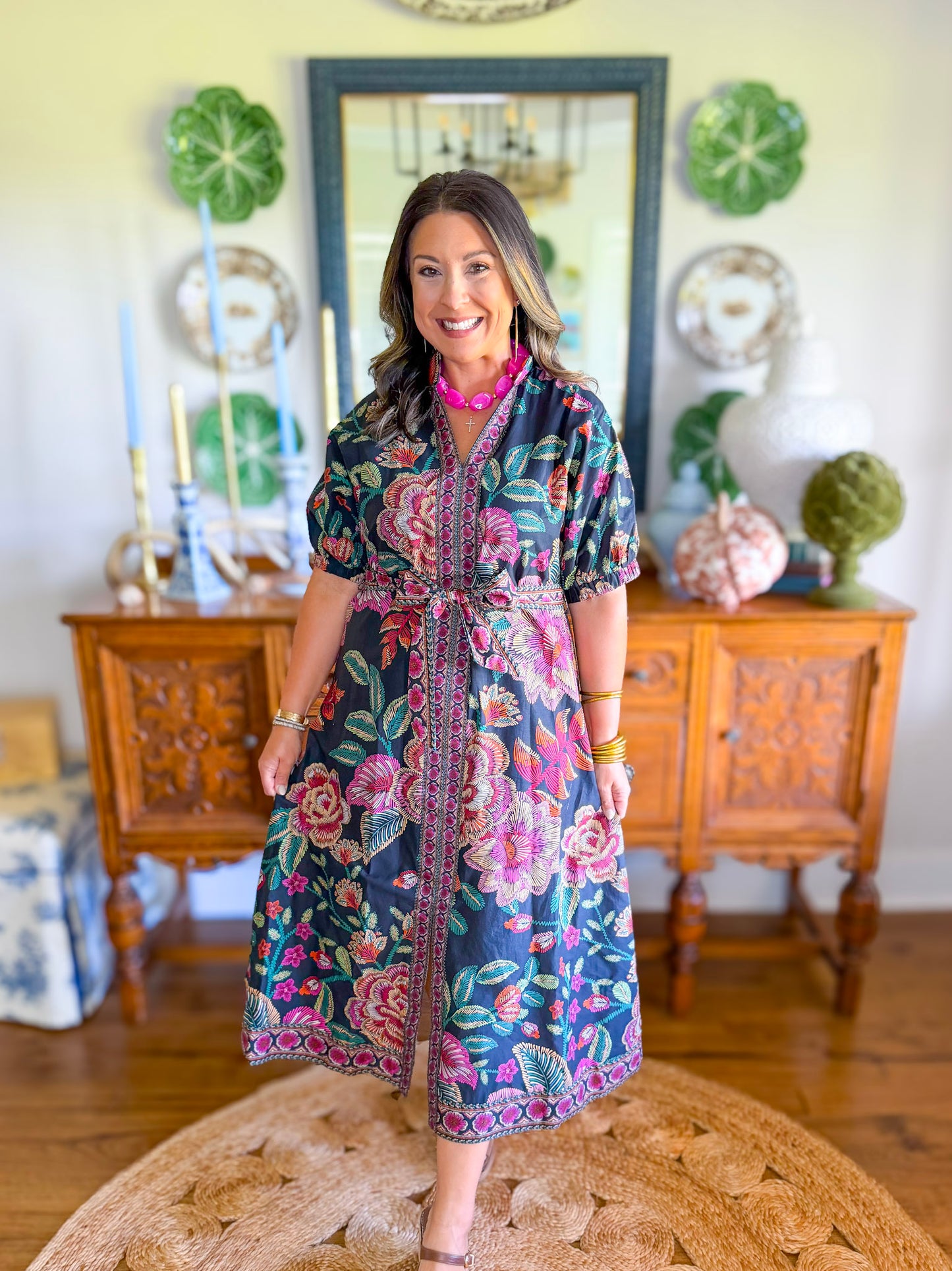 Delilah Floral Midi Dress