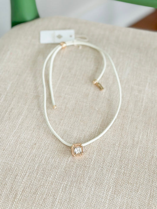 Smith & Co. Jewelry | Leather Cord Necklace in Coconut