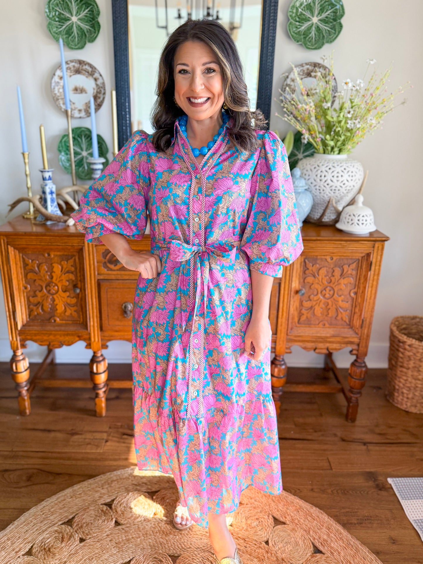 Heirloom Petal Midi Dress