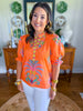 Amy Top in Apricot Filigree