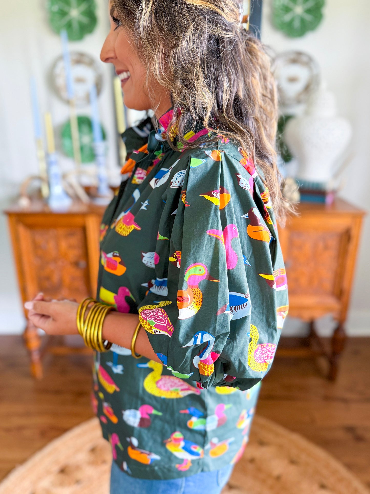 Caryn Lawn | Anna Duck Top in Olive