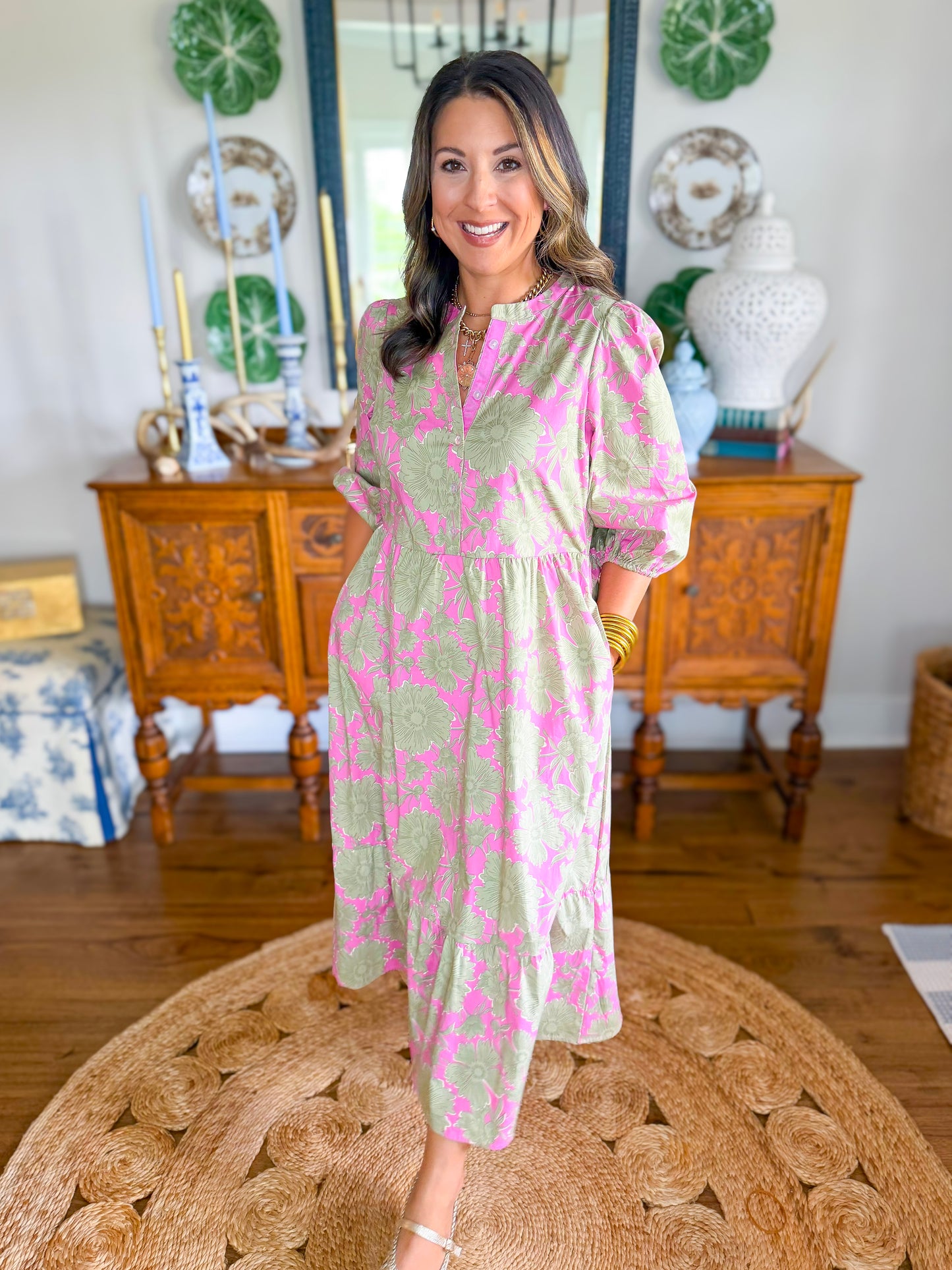 Mary Square | Riley Dress in Garden District