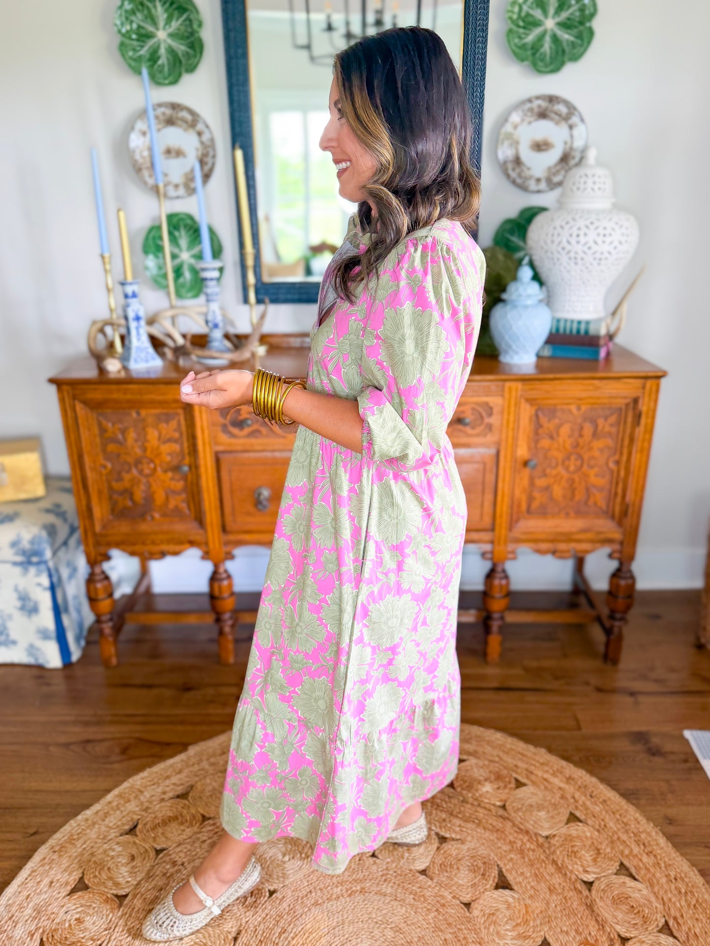 Mary Square | Riley Dress in Garden District