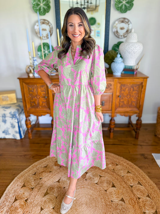 Mary Square | Riley Dress in Garden District