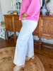 Polly High-Rise Wide Leg Jeans in White