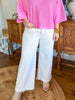 Polly High-Rise Wide Leg Jeans in White
