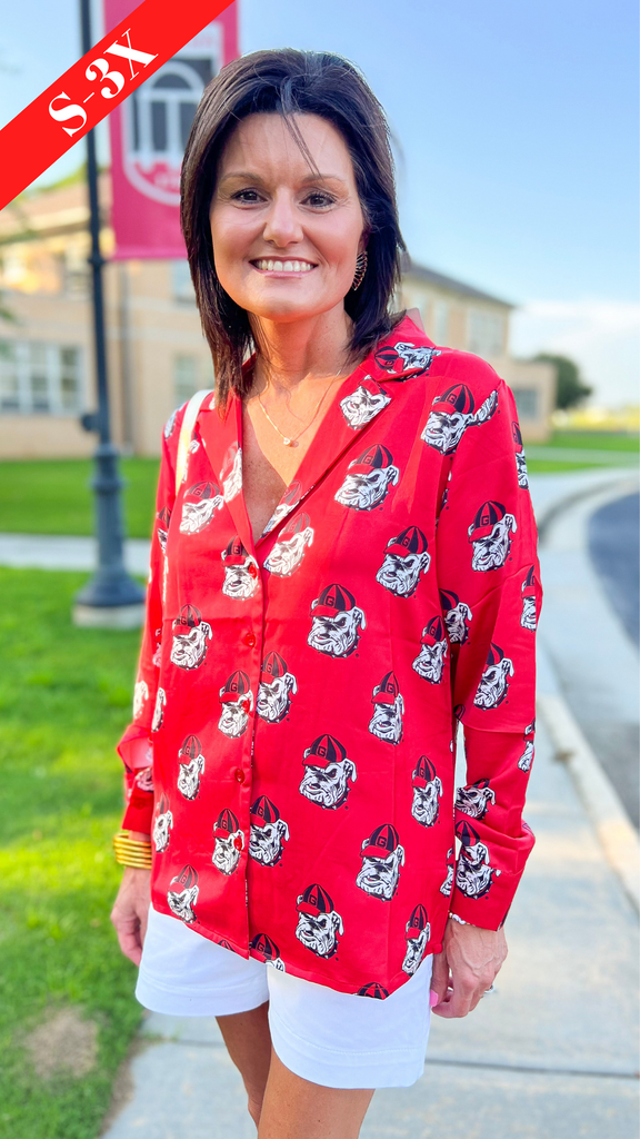 The Georgia Button Up Long Sleeve Top