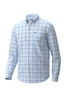Southern Point Hadley Luxe Lite Long Sleeve Button Down in Bermuda Plaid Sky Blue