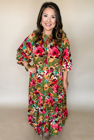 Chasing After You Tiered Midi Dress
