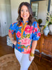 Raya Top in Capri Blossoms