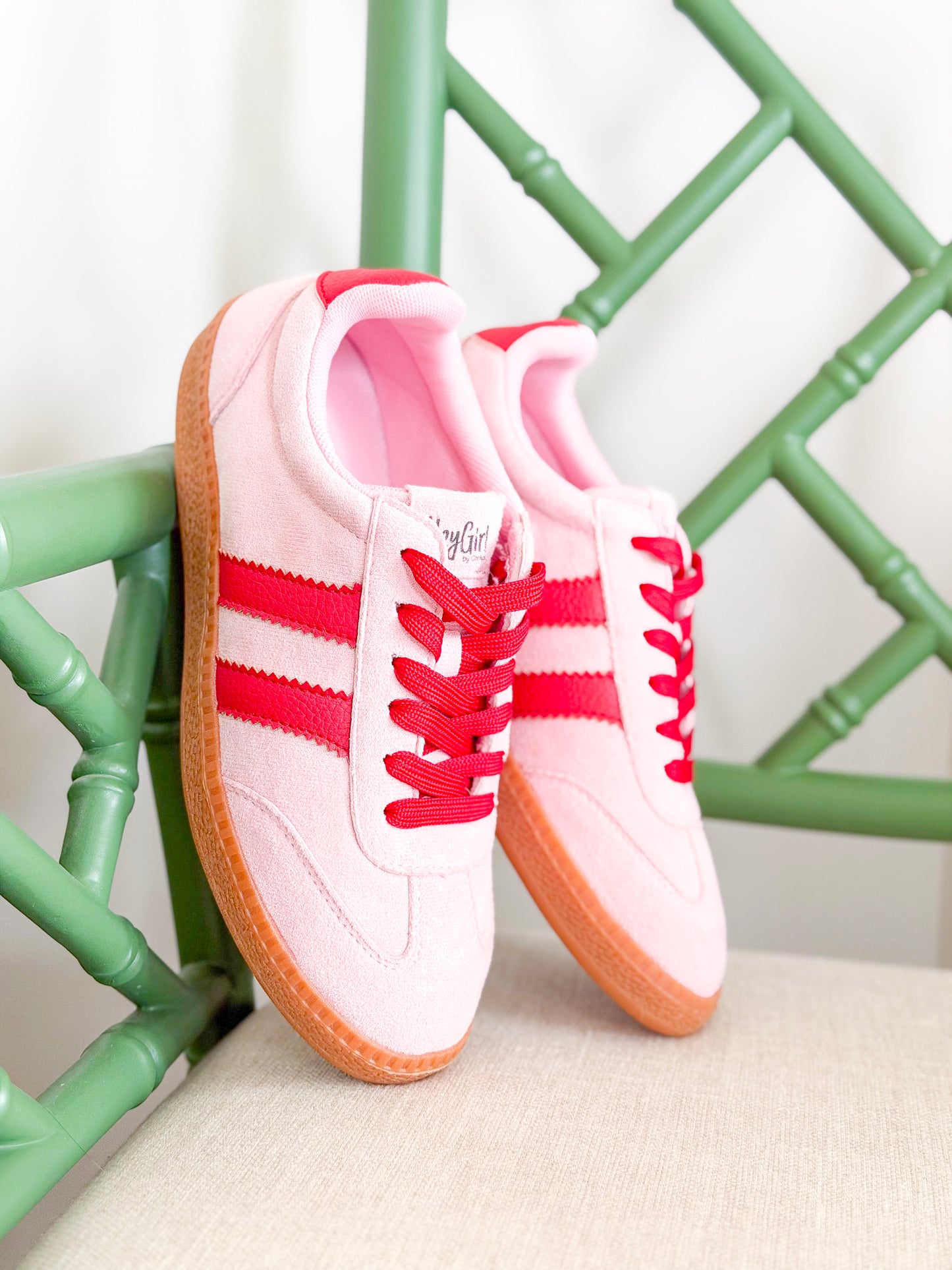 Corkys | Heads Up Sneakers in Red/Pink