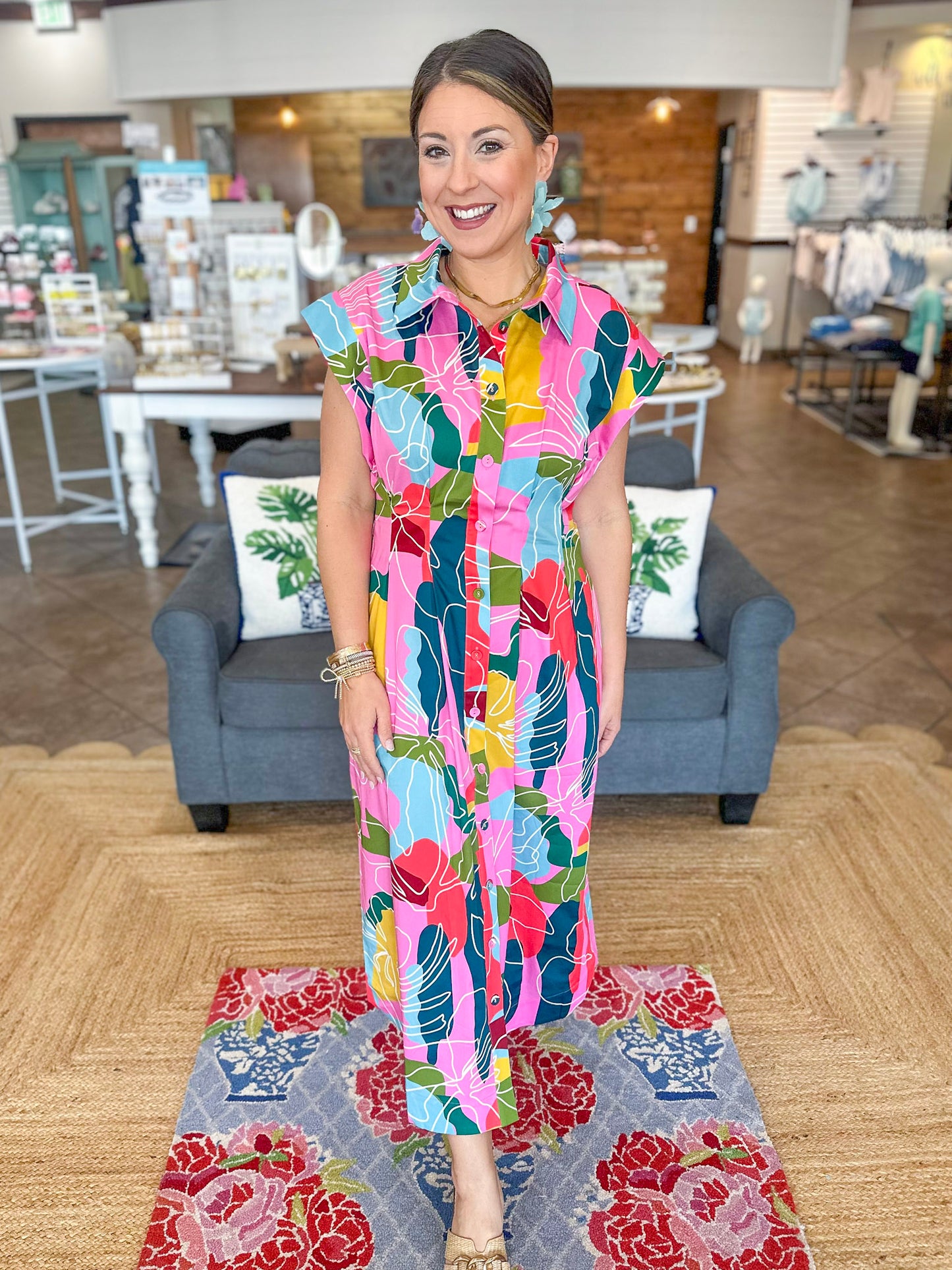 Crosby Quincey Dress in Floral Whimsey