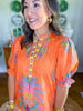 Amy Top in Apricot Filigree