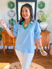 Mary Square | Jessica Top in Light Blue