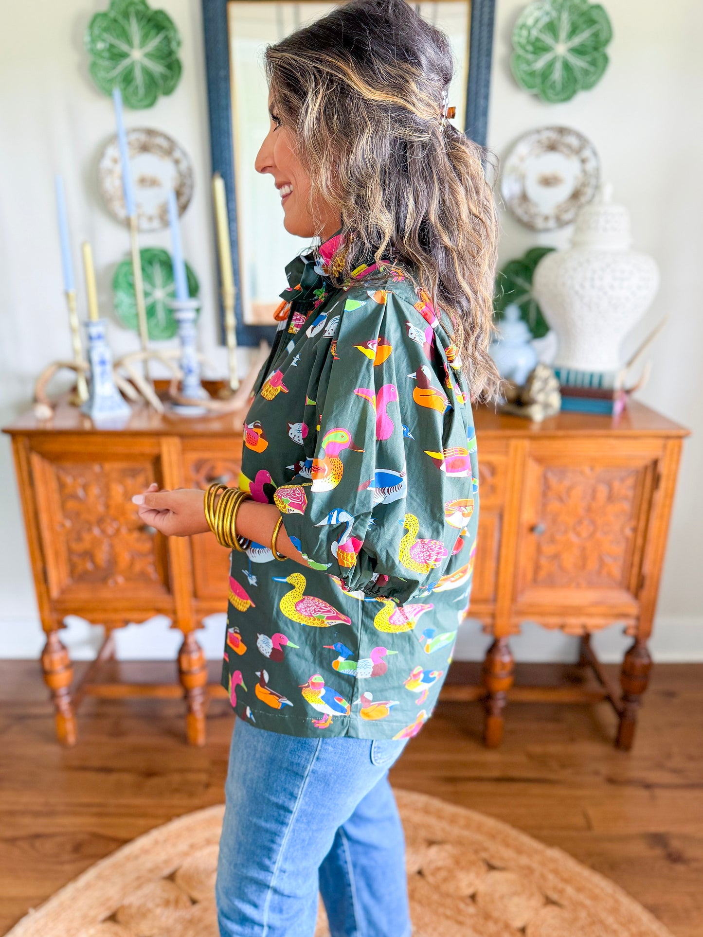 Caryn Lawn | Anna Duck Top in Olive