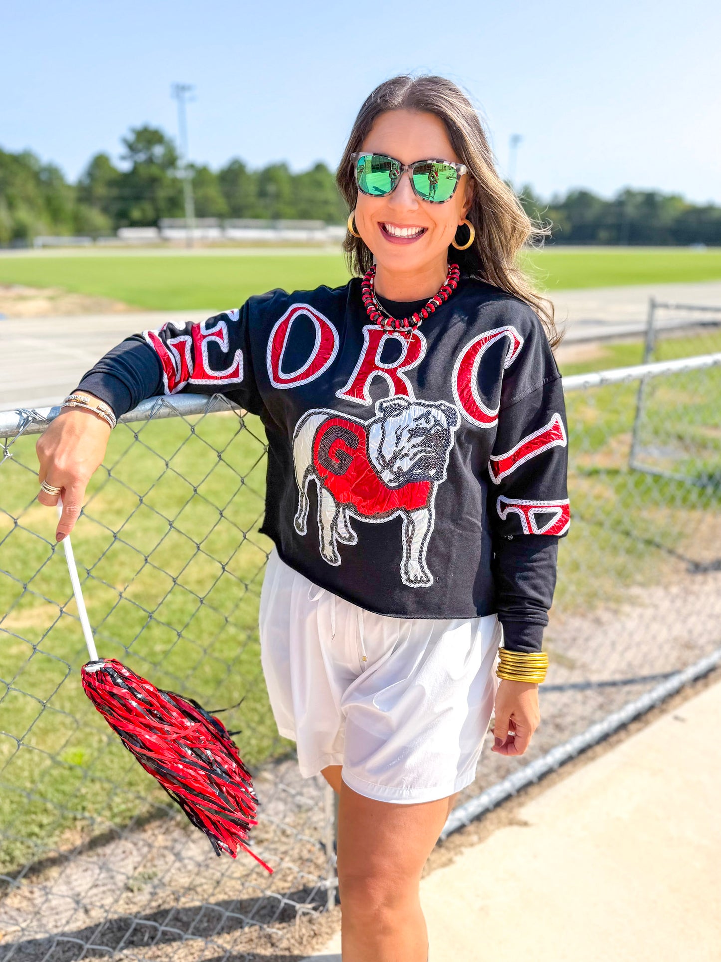 Stewart Simmons | GA Stadium Sequin Crewneck