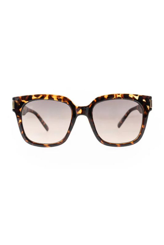 Mary Square Krista Sunglasses | Brown Tortoise
