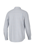 Southern Point Hadley Luxe Lite Long Sleeve Button Down in Harvey Plaid Sky & Burnt Sienna