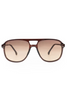 Mary Square Morgan Sunglasses | Brown Tortoise