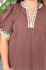 Wild For Fall Top in Brown
