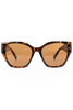Mary Square Katie Sunglasses | Brown Tortoise