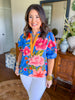 Raya Top in Capri Blossoms