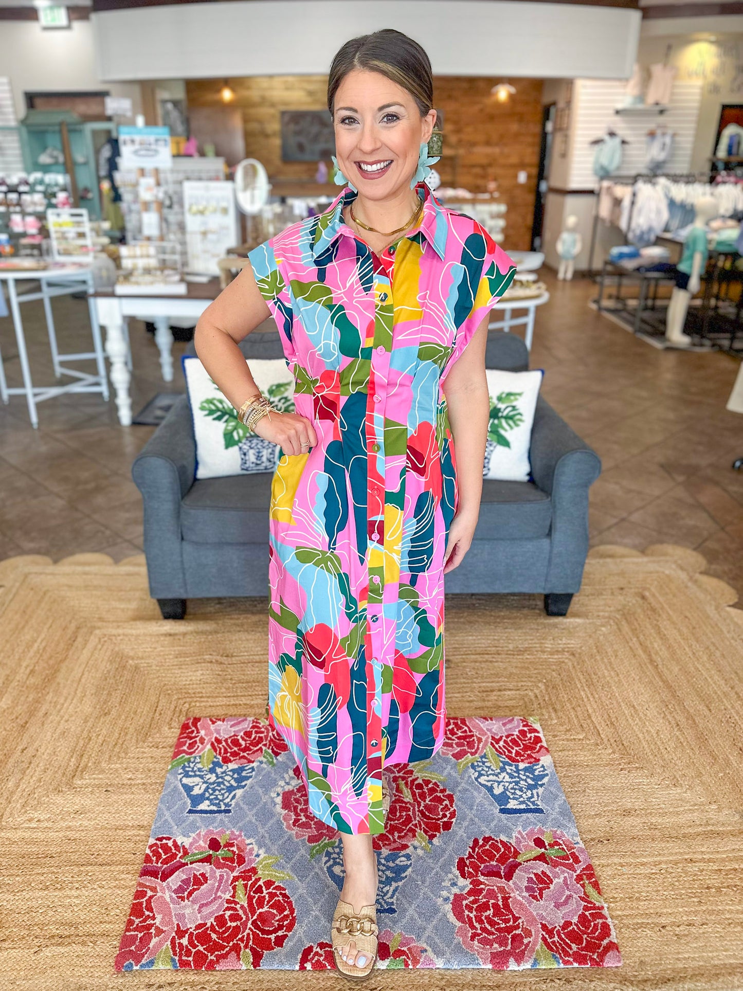 Crosby Quincey Dress in Floral Whimsey