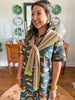 Caryn Lawn | Caryn Shaw in Khaki/Lime